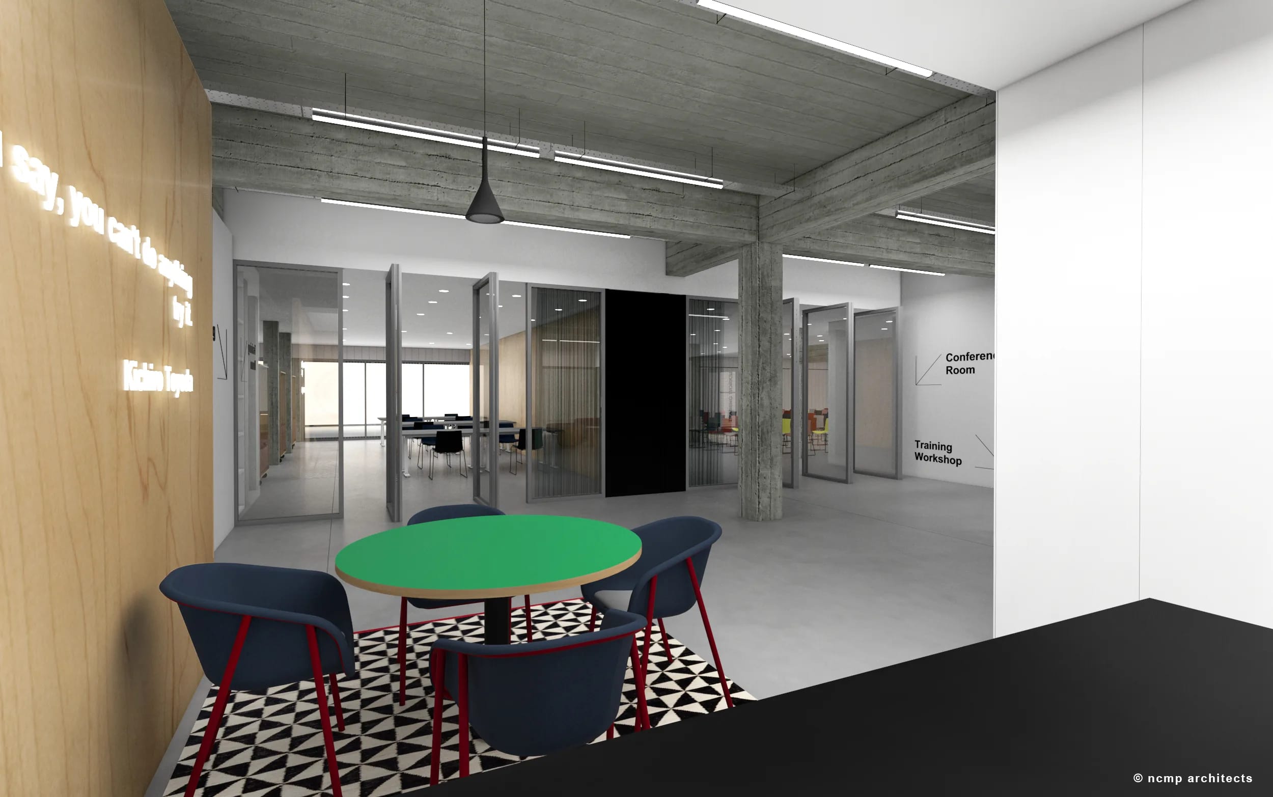 TOYOTA_Training Center_lobby & kitchenette
