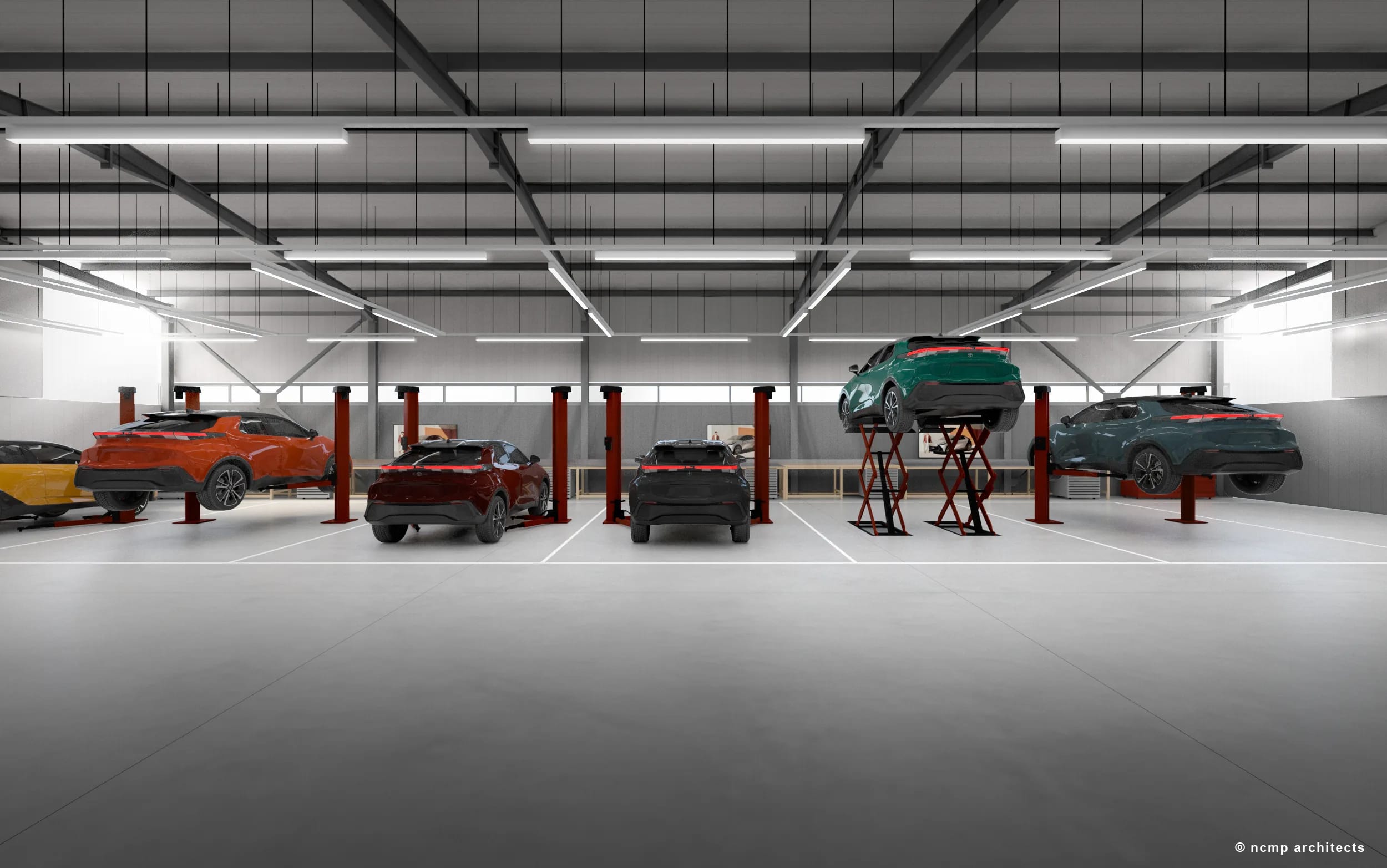 TOYOTA_Training Center_hightech workshop